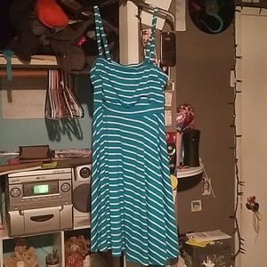Blue Stripe Convertible Dress